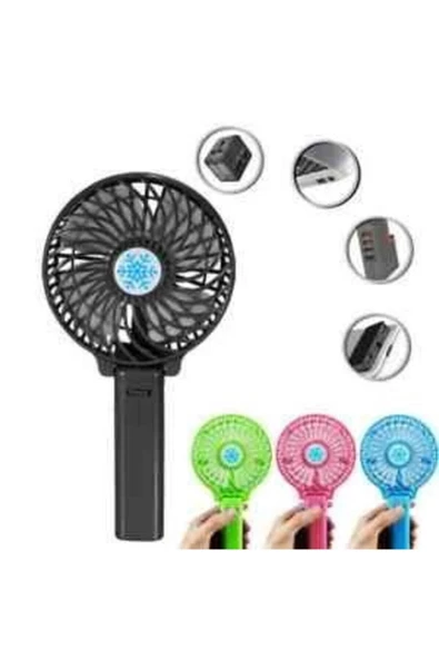 Pazariz 3 Kademeli Şarjlı Masa Üstü Ve Elde Taşımalı Usb Fan Vantilatör ürün görseli 1
