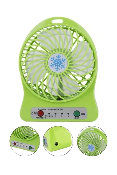 Pazariz Wn-1153 Usb Şarjlı Mini Vantilatör ürün görseli 1