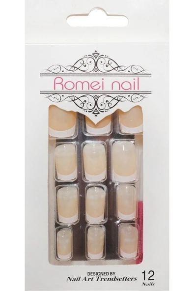 Pazariz Pazarız Nail Takma Tırnak 12'li - French Nude ürün görseli 1