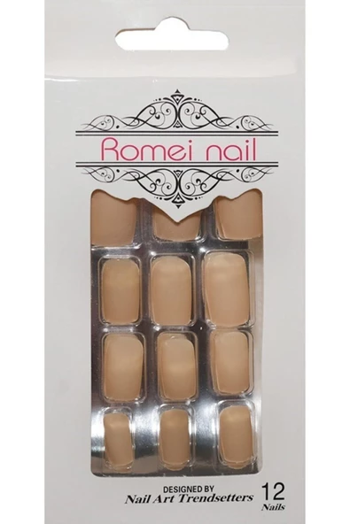 Pazariz Pazarız Nail Takma Tırnak 12'li - Mat Nude ürün görseli 1