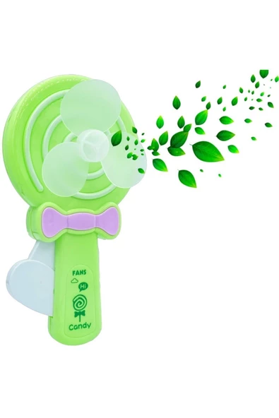 Pazariz El Fanı Vantilatör Candy Manuel Basmalı Taşınabilir Mini Fan Soğutucu ürün görseli 1