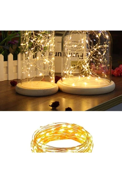 Pazariz Peri Led Işık 10 Metre Gün Işığı Dekor Lambası 100 Ledli ürün görseli 1