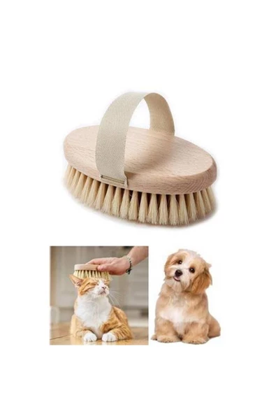 Pazariz Cosy 6 Adet Kedi Köpek Ahşap Ölü Tüy Masaj Ve Temizlik Fön Fırçası ürün görseli 1