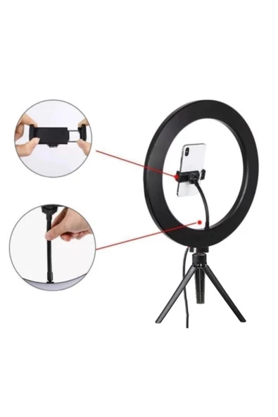 Pazariz Ring Light Makyaj Selfie Led Işığı 10 Inç ürün görseli 1