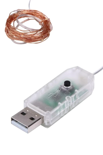 Pazariz Yılbaşı Ve Özel Konsept Dekorasyon 5 mt Usb Bağlantılı Led Işık- ürün görseli 1