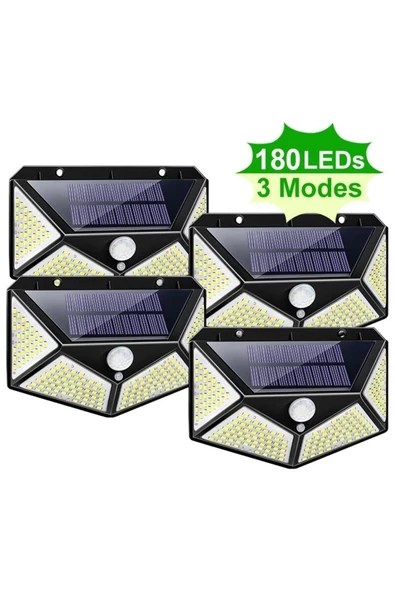 Pazariz Solar Bahçe Aydınlatma 180 Led Güneş Enerjili Bahçe Lambası ürün görseli 1
