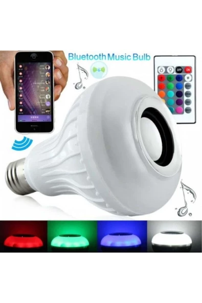Pazariz Polizei P-028 Kumandalı Bluetooth Led Ampul ürün görseli 1