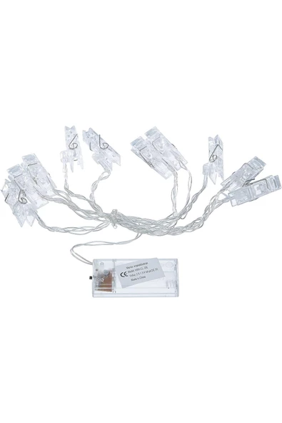 Pazariz Led Işıklı Fotoğraf Mandalları 10 Lu 1,5 Metre YD1043 ürün görseli 1
