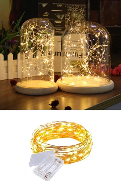 Pazariz Peri Led Işık 10 Metre Gün Işığı Dekor Lambası 100 Ledli ürün görseli 1