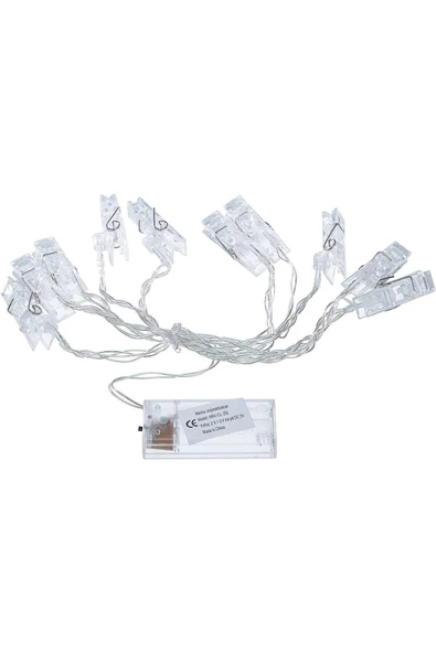 Pazariz Led Işıklı Fotoğraf Mandalları 10 Lu 1,5 Metre YD1043 ürün görseli 1