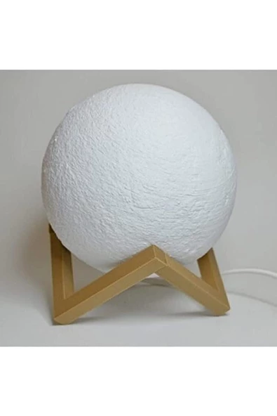 Pazariz 3d Standlı Ay Gece Lası Dekoratif Küre Led 3d Ay La(küçük Boy) ürün görseli 1