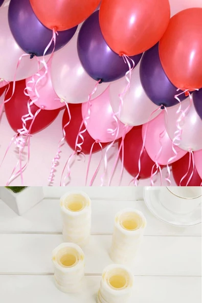 Pazariz Sticker Damla Model Çift Taraflı Yapışkan Balon Yapıştırıcısı ürün görseli 1