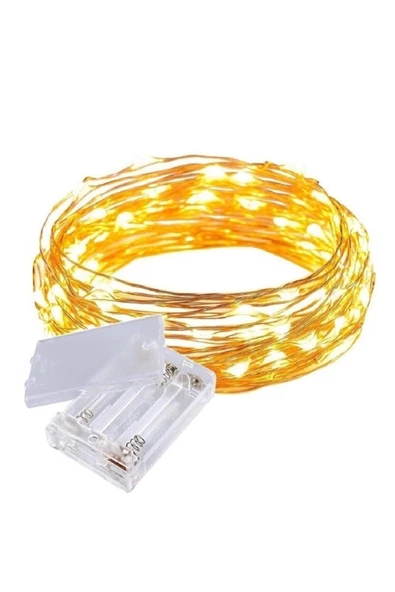 Pazariz Peri Led Yılbaşı Kamp Parti Led Işık 10 Metre (SARI) ürün görseli 1
