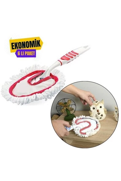 Pazariz 6 Adet Alva Microfiber Ergonomik Toz Alma Püskülü ürün görseli 1