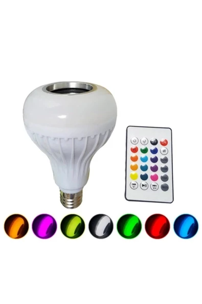 Pazariz Music Bulb Akıllı Led Ampul Lamba Bluetooth Hoparlör ürün görseli 1