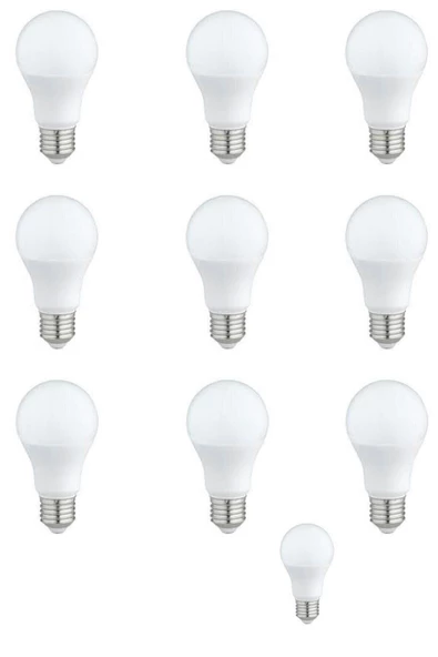 Pazariz Led Ampul 9 Watt Beyaz Işık Aydınlatma Lambası 10 Ad ürün görseli 1