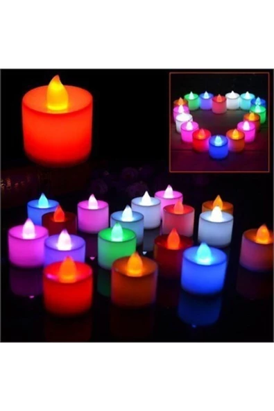 Pazariz Mini Led Mum - Sarı 10 Adet - Resim 2