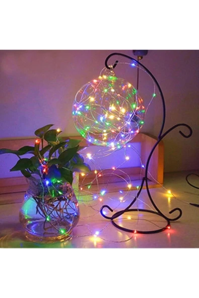 Pazariz Rgb Peri Led Yılbaşı Kamp Parti Led Işık (2m) - Karışık Renk- Aydınlatma 10 Ad Mandal ürün görseli 1