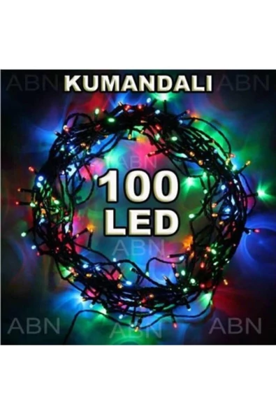 Pazariz 100adet Prinç Led Renkli 400cm Yılbaşı Kamp Parti Ağacı Süsü,kumandalı Değiş ürün görseli 1