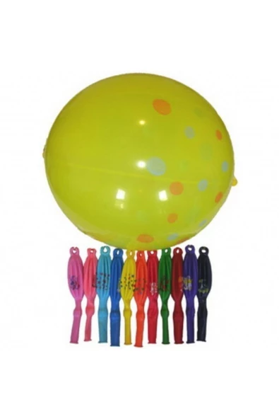 Pazariz Lastikli Punc Balon - 100 Adet - Resim 2