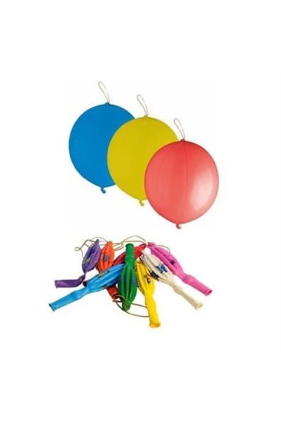 Pazariz Lastikli Punc Balon - 100 Adet - Resim 3