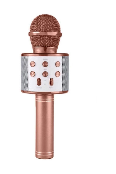 Pazariz Profesyonel Karaoke Mikrofon Ws-858 Modeli Rose Gold ürün görseli 1