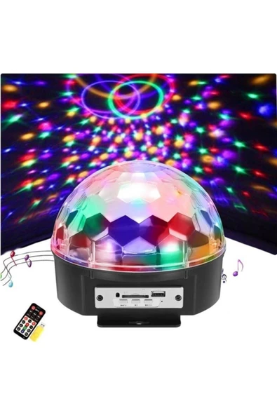 Pazariz Kumandalı Led Kristal Disko Topu ürün görseli 1