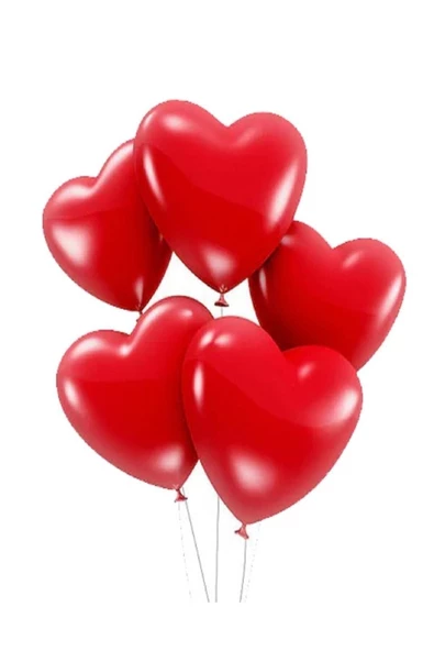 Pazariz Kırmızı Kalpli Balon ürün görseli 1