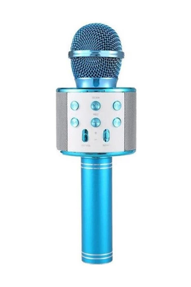 Pazariz Evr Krk 02 Karaoke Mikrofon Mavi ürün görseli 1