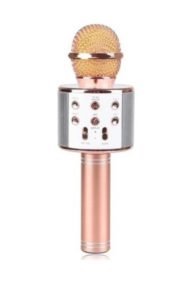 Pazariz Ws-858 Profesyonel Ses Kaydı Yapabilen Karaoke Mikrofon Ws858 Rose Gold ürün görseli 1