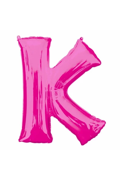 Pazariz Fırsat Ayı 1 Metre Pembe K Harfi Folyo Harf Balon Pembe Folyo Balon K Harf Balon Uygun Folyo ürün görseli 1