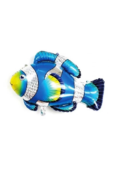 Pazariz Fırsat Ayı Folyo Balon Doğum Günü Balonu Balonu 90 X 71 Cm Mavi Balık ürün görseli 1