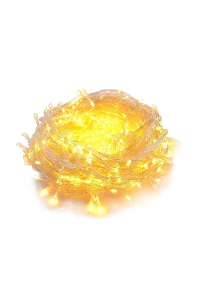 Pazariz 100 Led Fişli Yılbaşı Ağacı Dekoratif Aydınlatma Lambası 10mt ürün görseli 1