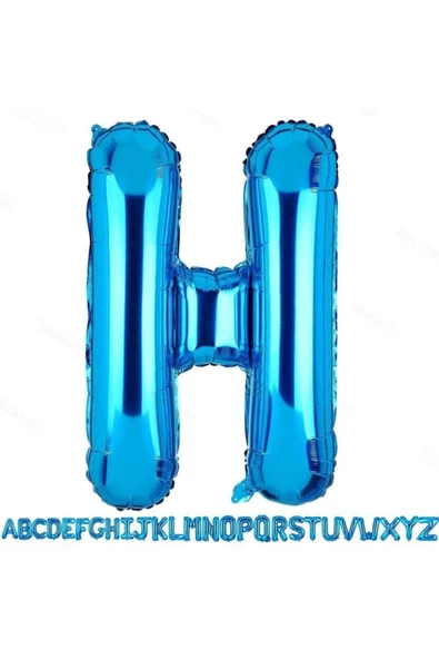Pazariz Fırsat Ayı 1 Metre Mavi H Harfi Folyo Harf Folyo Balon H Harf Balon Dekor Süsleme Balon ürün görseli 1