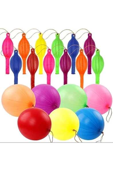 Pazariz Lastikli Zıp Zıp Balon 20 Adet Büyük Balon ürün görseli 1