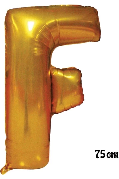 Pazariz 75 Cm F Harfi Folyo Balon Altın ürün görseli 1
