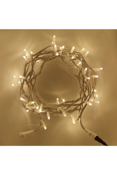 Pazariz 10 m Günışığı 100 Led Fişli Noel Parti Yılbaşı Ağaç Dekoratif Aydınlatma Lambası Animasyonlu Süsleme ürün görseli 1