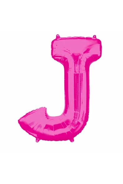 Pazariz Fırsat Ayı 1 Metre Pembe J Harfi Folyo Harf Balon Pembe Folyo Balon Uçan Balona Uygun Folyo Balon ürün görseli 1