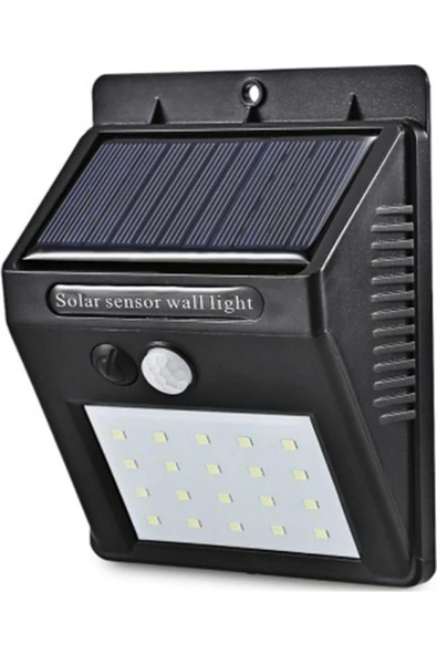 Pazariz Solar Güneş Enerjili 20 Led 1w Ledli Bahçe Aydınlatma Dış Mekan Lambası Hareket Sensörlü ürün görseli 1