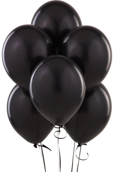 Pazariz Fırsat Ayı Siyah Latex Balon (5' Lİ) ürün görseli 1