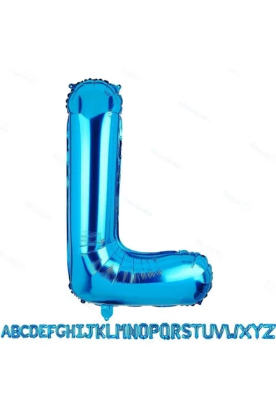 Pazariz Fırsat Ayı 1 Metre Mavi L Harfi Folyo Harf Balon Mavi L Harf Folyo Balon Balonu Mavi Folyo ürün görseli 1
