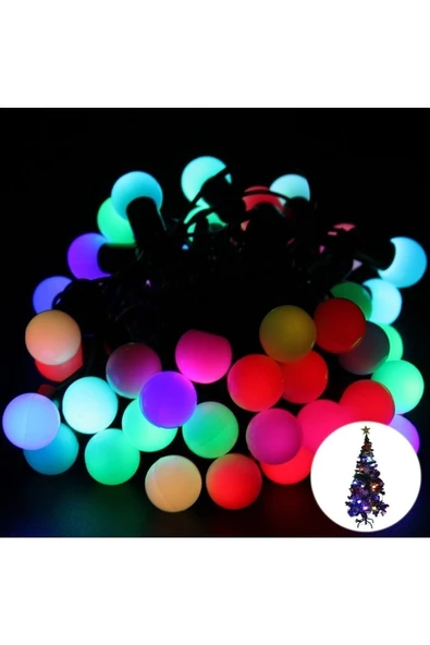 Pazariz Dekoratif Minik Top 40 Ledli Dekoratif Dolama Led Işık ürün görseli 1