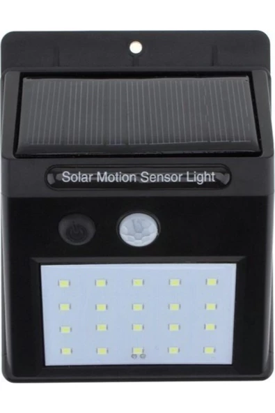 Pazariz Solar Hamaha Led Güneş Enerjili Solar Lamba 20 Li Sensörlü Duvar Tipi Su Geçirmez Sokak Bahçe Lambas ürün görseli 1