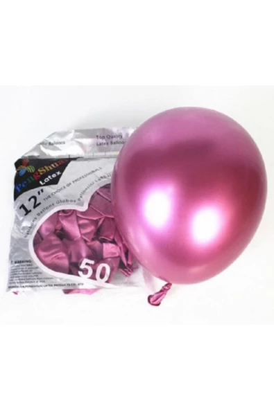 Pazariz Pembe Renk Krom Balon 5 Adet ürün görseli 1