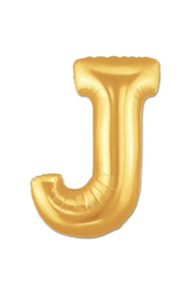 Pazariz "j" Harfi Folyo Balon, Gold ürün görseli 1