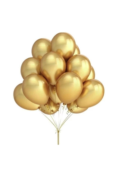 Pazariz 10" Balon Metalik Gold 10 Adet ürün görseli 1
