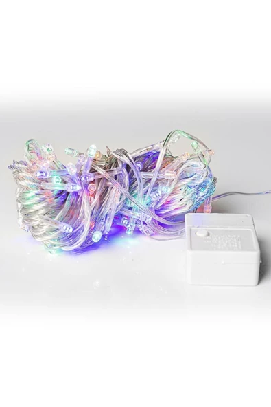 Pazariz 10m Rgb 100 Led Fişli Noel Parti Yılbaşı Ağaç Dekoratif Aydınlatma Lambası Animasyonlu Süsleme ürün görseli 1
