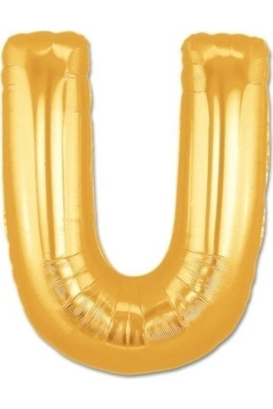 Pazariz Fırsat Ayı Balon Parti U Harf Gold Folyo Balon 102 Cm ürün görseli 1