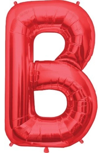 Pazariz B Harf Kırmızı Folyo Balon 40 Cm ürün görseli 1