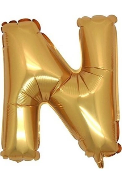 Pazariz Fırsat Ayı Balon Parti N Harf Gold Folyo Balon 102 Cm ürün görseli 1